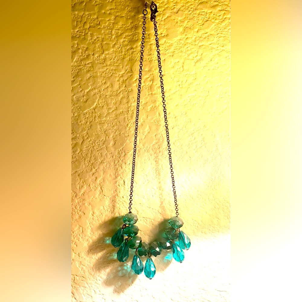 Pretty green jewel necklace.
